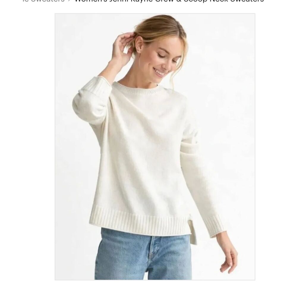Jenni Kayne Everyday Sweater Natural Oatmeal Size M
